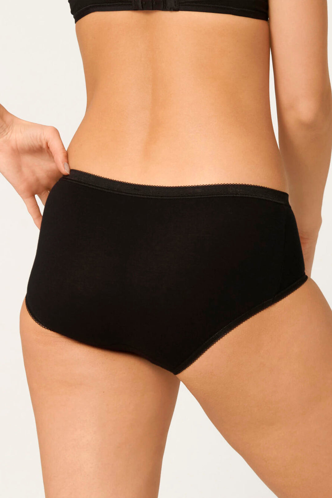 Sloggi Basic+ 3-Pack Midi Briefs Black 10007657 0003 - Shirley Allum Boutique