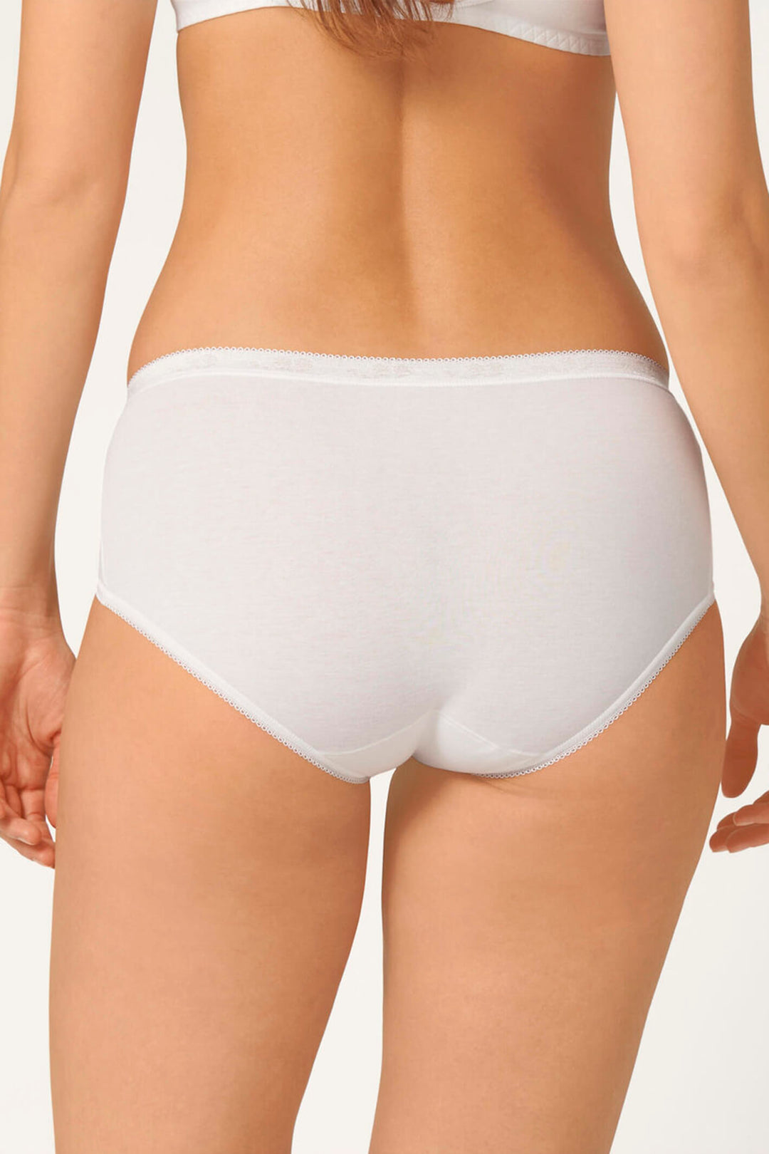 Sloggi Basic+ 3-Pack Midi Briefs White 10007657 0003 - Shirley Allum Boutique