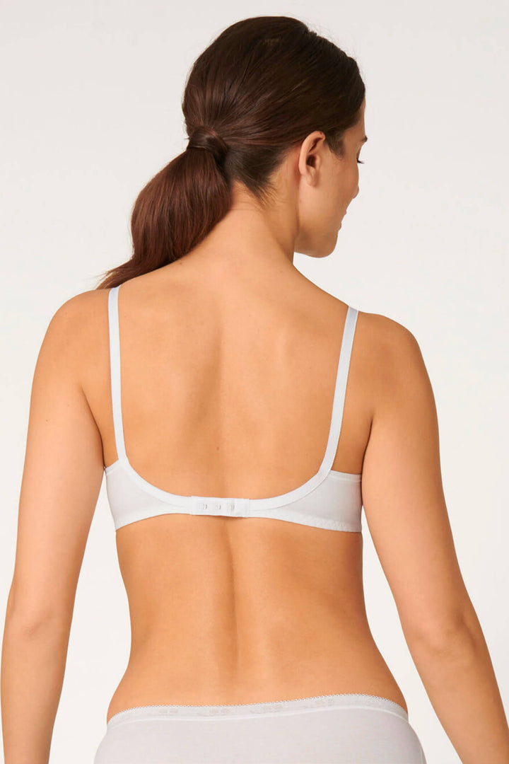 Sloggi Basic+ N White Bra 10007642 0003 - Shirley Allum Boutique