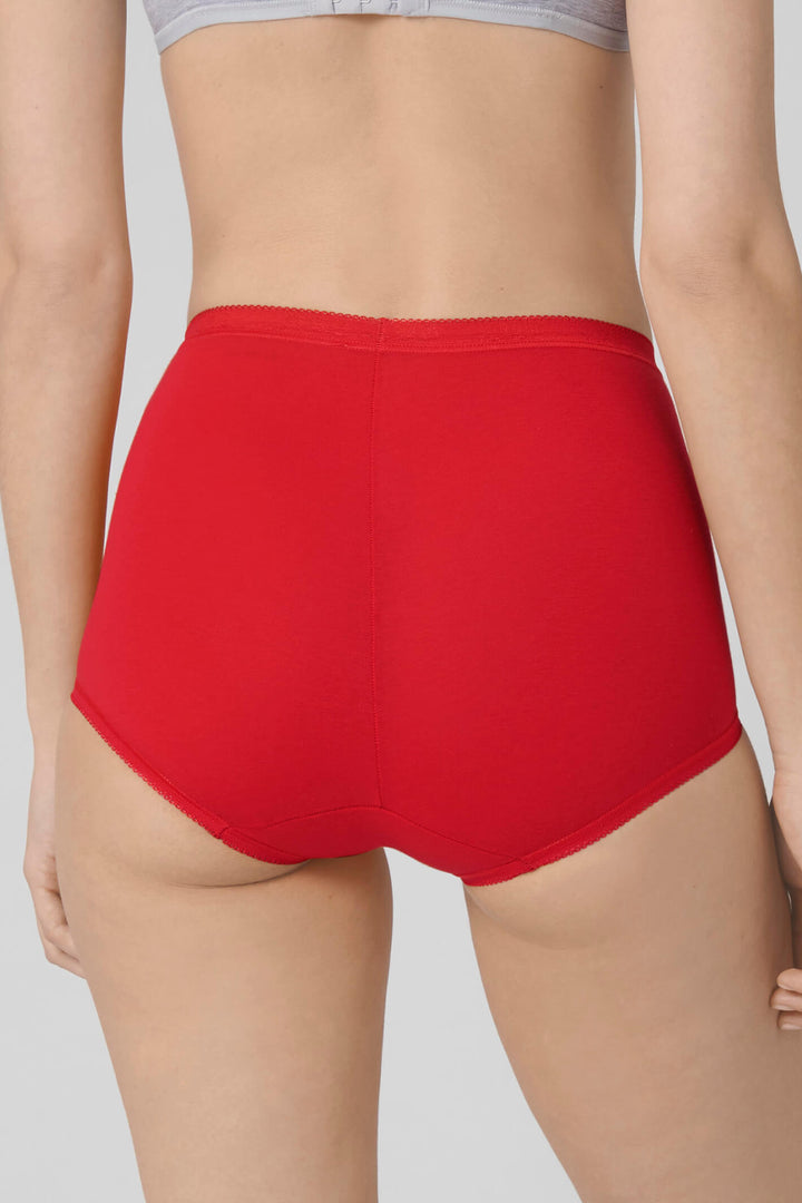 Sloggi Basic+ Red Mix 3-Pack Maxi Briefs 10028378 M005 - Shirley Allum Boutique