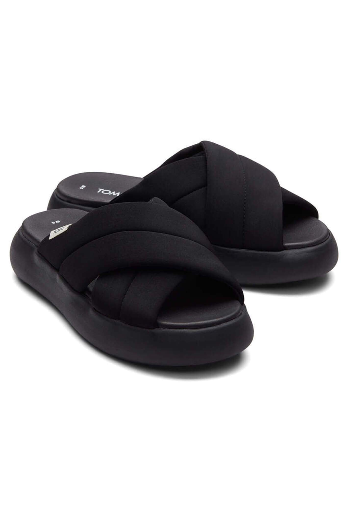 Womens Marisela Black Wedge Sandal Sandal | TOMS